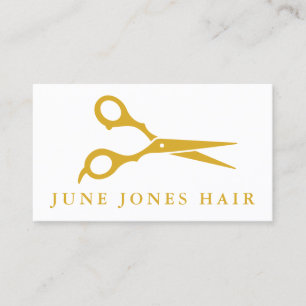 Tarjeta De Visita Hair Stylist Scissors Moda Barber PERSONALIZADO Bu