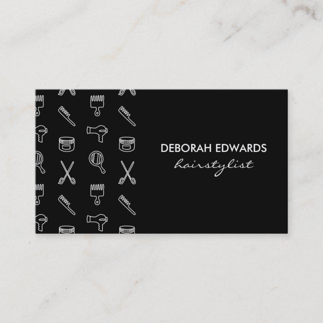 Tarjeta De Visita Hair Stylist Tools (Anverso)