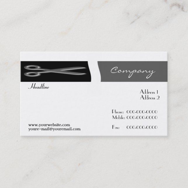 Tarjeta de visita Hair Stylista (Anverso)