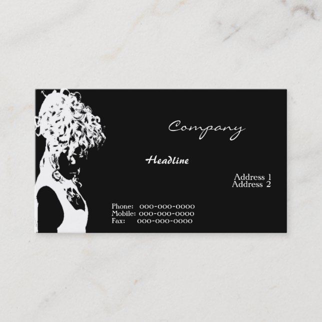 Tarjeta de visita Hair Stylista (Anverso)