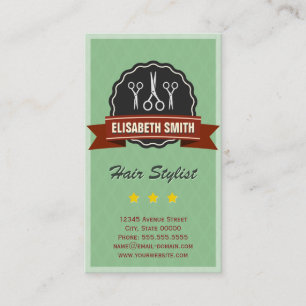 Tarjeta De Visita Hairdresser Hairstylist - Retro Vintage