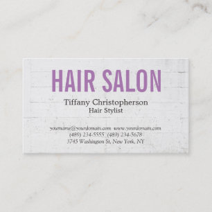 Tarjeta De Visita Hairdresser Stylist Salon Profesional