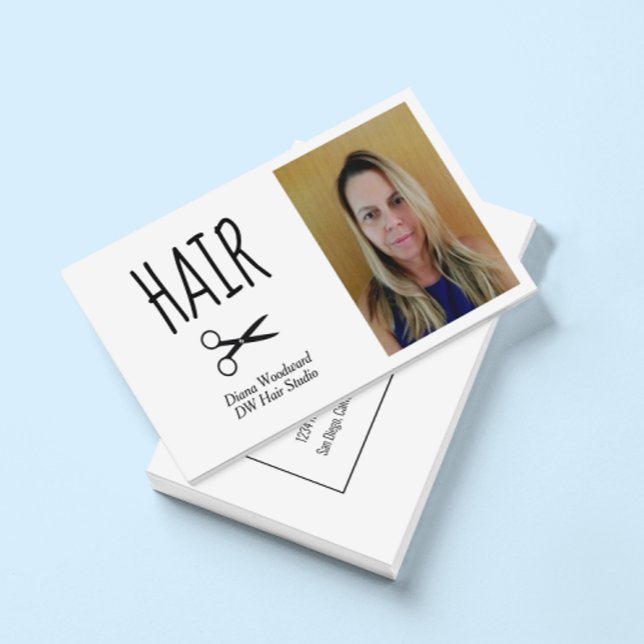Tarjeta De Visita Hairdressers Photo Business Card (Subido por el creador)