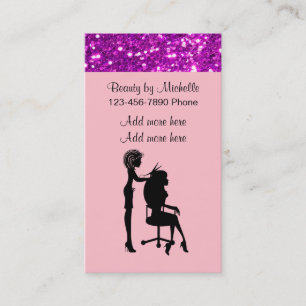Tarjeta De Visita Hairstylist de la belleza