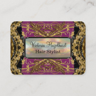 Tarjeta De Visita Hairstylist elegante de Bradfordshire Lola
