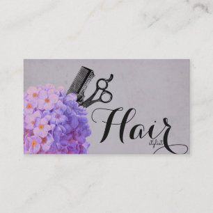 Tarjeta De Visita hairstylist elegante de la caligrafía de la