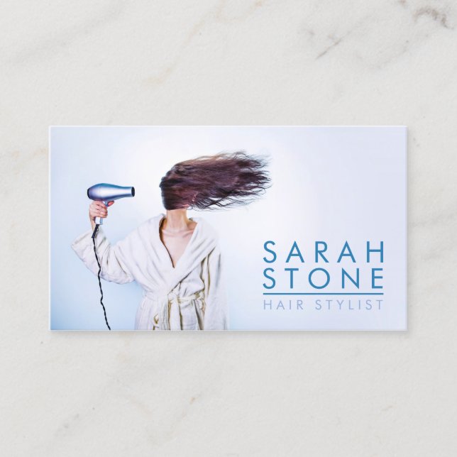 Tarjeta De Visita Hairstylist Hairdresser Hair Salon (Anverso)