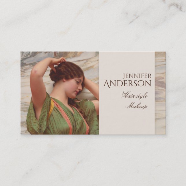 Tarjeta De Visita Hairstylist Hairdresser Makeup Beauty CC0017 (Anverso)