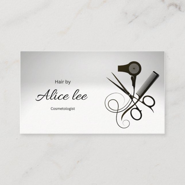 Tarjeta De Visita Hairstylista (Anverso)