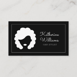 Tarjeta De Visita Hairstylista moderno
