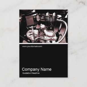 Tarjeta De Visita Half&Half Photo 010 - Motor de moto