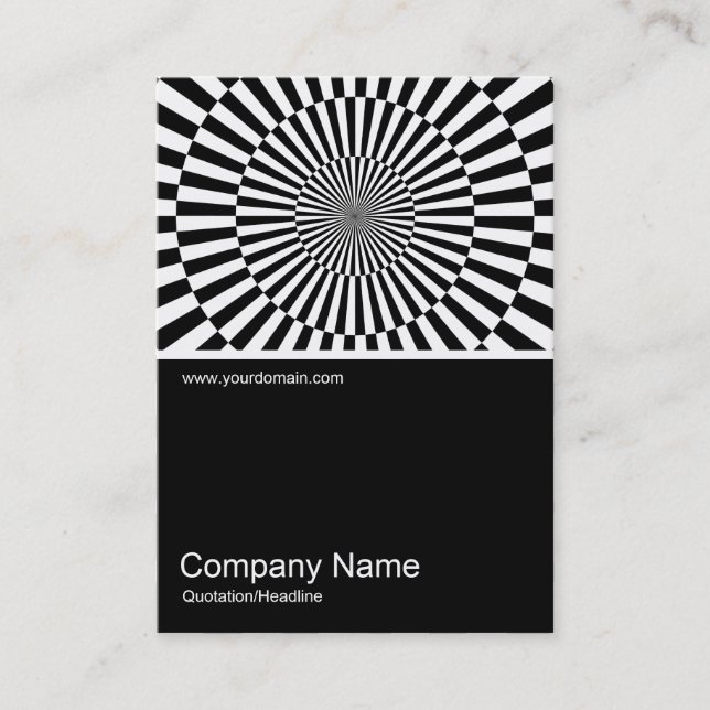 Tarjeta De Visita Half&Half Photo 0134 - Op Art 01 (Anverso)