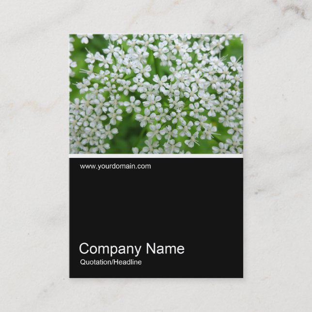 Tarjeta De Visita Half&Half Photo 0157 - Cow Parsley (Anverso)