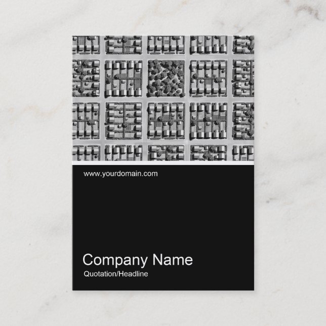 Tarjeta De Visita Half&Half Photo 0172 - Square Town (Anverso)