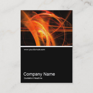 Tarjeta De Visita Half&Half Photo 0197 - Abstract Flame 02