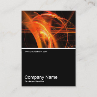 Tarjeta De Visita Half&Half Photo 0197 - Abstract Flame 02