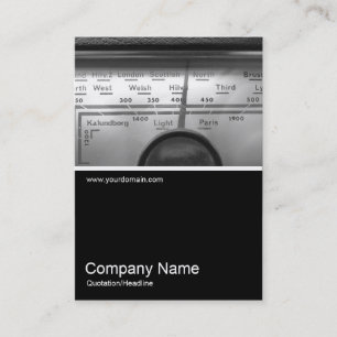 Tarjeta De Visita Half&Half Photo 0225 - Old UK Radio Dial