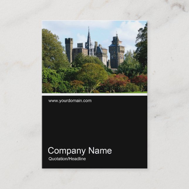 Tarjeta De Visita Half&Half Photo 0238 - Castillo de Cardiff II (Anverso)