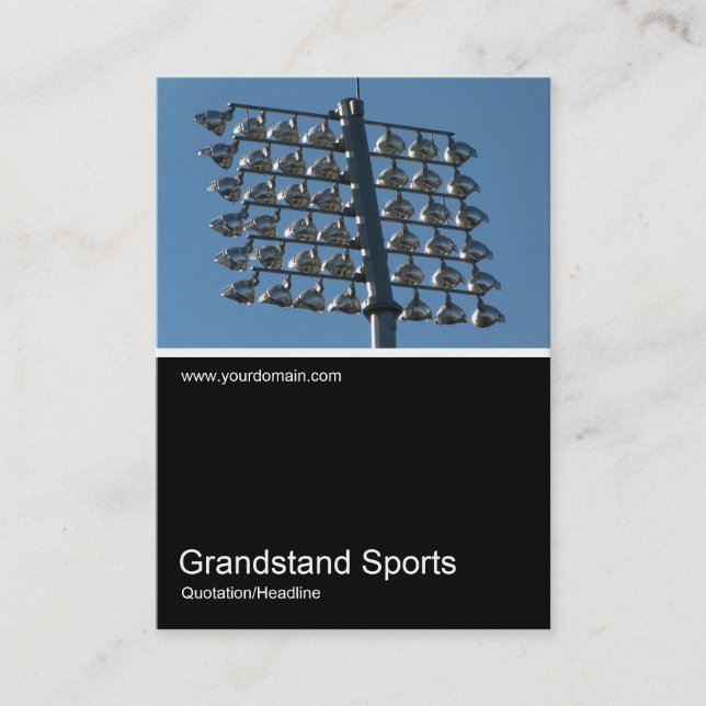 Tarjeta De Visita Half&Half Photo 0263 - Luces de inundación (Anverso)