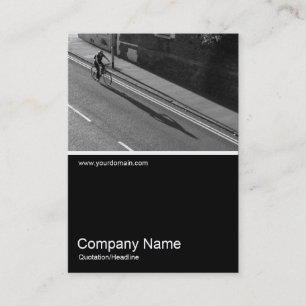 Tarjeta De Visita Half&Half Photo 0339 - BW en bicicleta