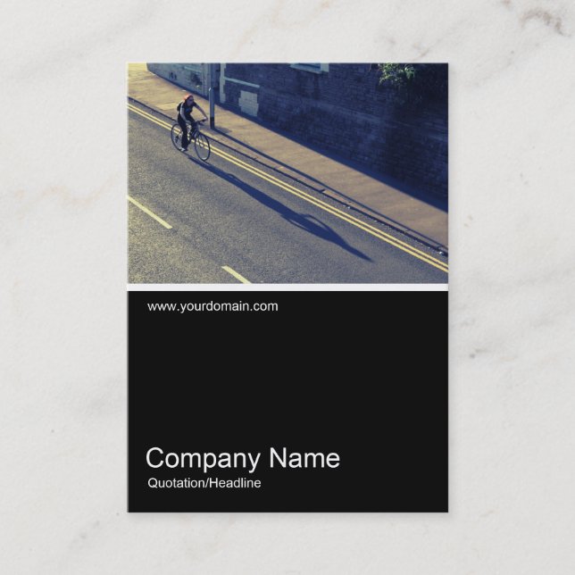 Tarjeta De Visita Half&Half Photo 0340 - Ciclismo (proceso cruzado) (Anverso)