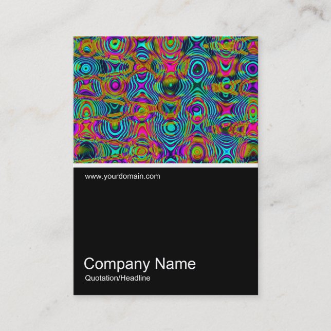 Tarjeta De Visita Half&Half Photo 0349 - Fractal Abstract 19111a (Anverso)