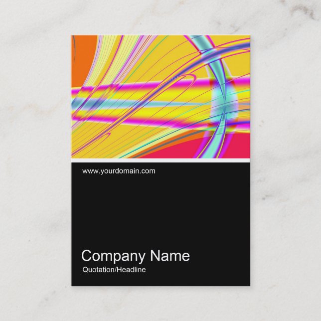 Tarjeta De Visita Half&Half Photo 0350 - Fractal Abstract 061012e (Anverso)