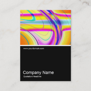 Tarjeta De Visita Half&Half Photo 0351 - Fractal Abstract 061012f