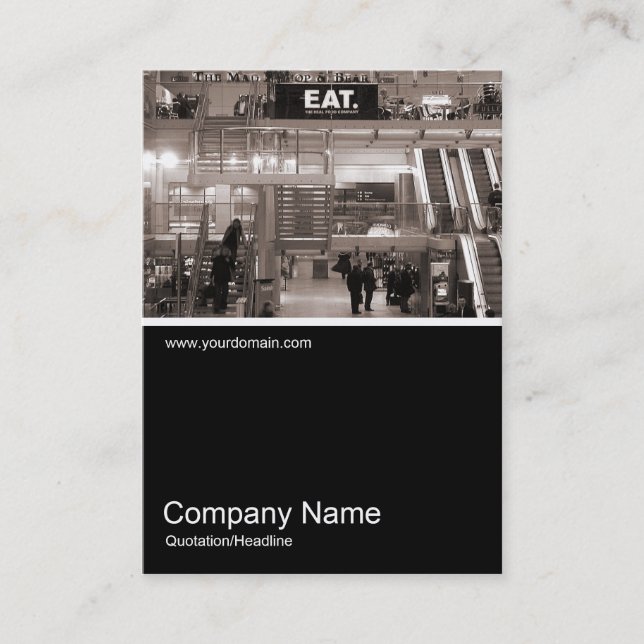 Tarjeta De Visita Half&Half Photo 038 - Estación Paddington - Londre (Anverso)