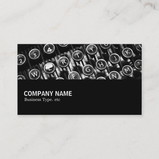 Tarjeta De Visita Halfway 082 - Máquina de escribir de época (Anverso)