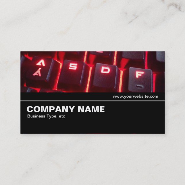 Tarjeta De Visita Halfway V2 - Teclado Iluminado (Anverso)