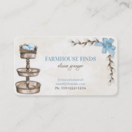 Tarjeta De Visita Hallazgos de Tesoros Retro Vintage de Casa de Camp