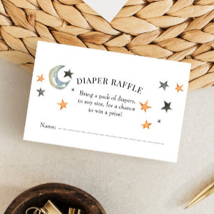 Tarjeta De Visita Halloween Baby Shower Diaper Raffle Insert Card