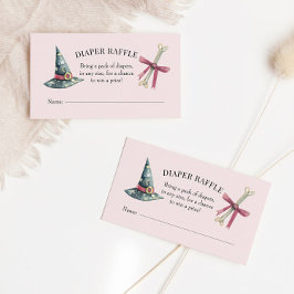 Tarjeta De Visita Halloween Baby Shower Diaper Raffle Insert Card
