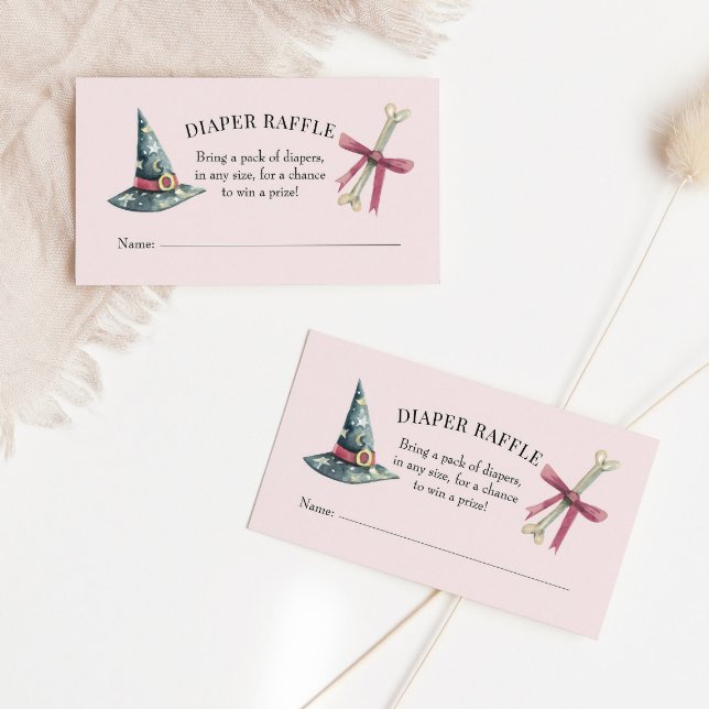 Tarjeta De Visita Halloween Baby Shower Diaper Raffle Insert Card (Subido por el creador)