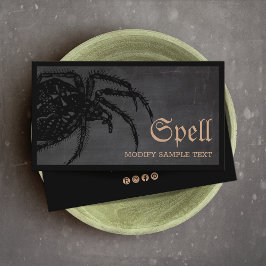 Tarjeta De Visita Halloween de Spider Black Widder