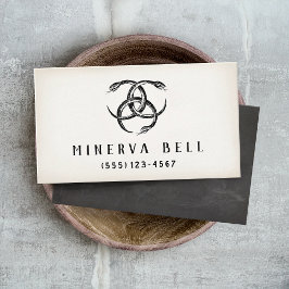 Tarjeta De Visita Halloween de tres serpientes