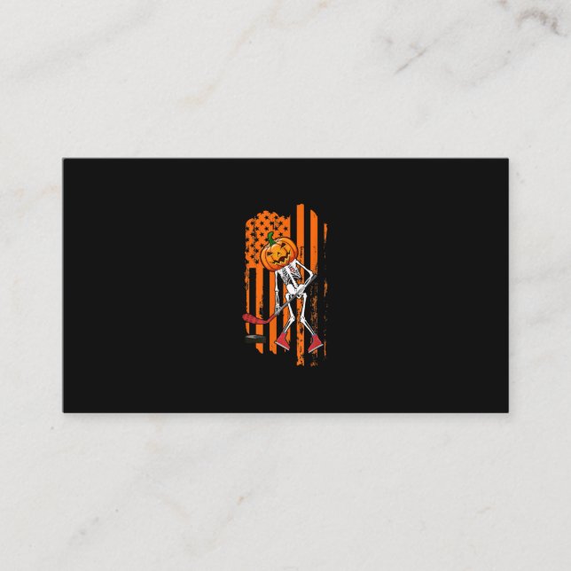 Tarjeta De Visita Halloween es un divertido regalo para fans del jug (Anverso)