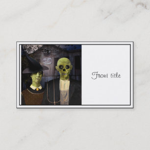 Tarjeta De Visita Halloween gótico americano