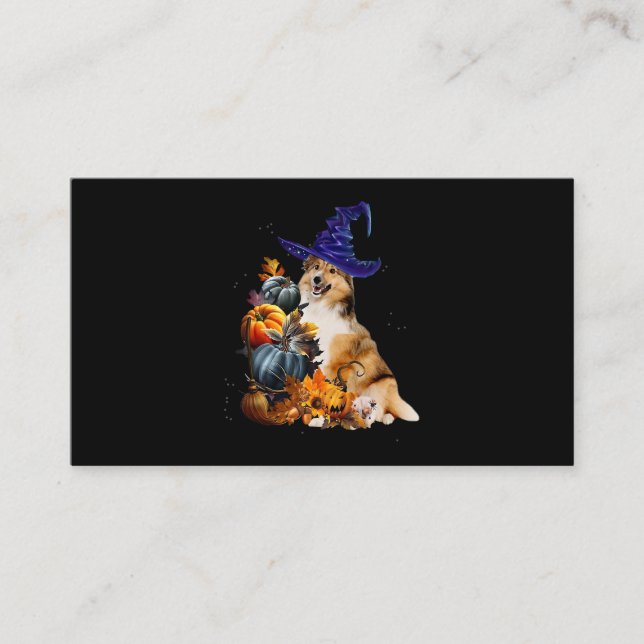 Tarjeta De Visita Halloween Halloween Thanksgiv (Anverso)