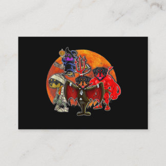 Tarjeta De Visita Halloween Rottweiler Costume Mummy Mal Bruja