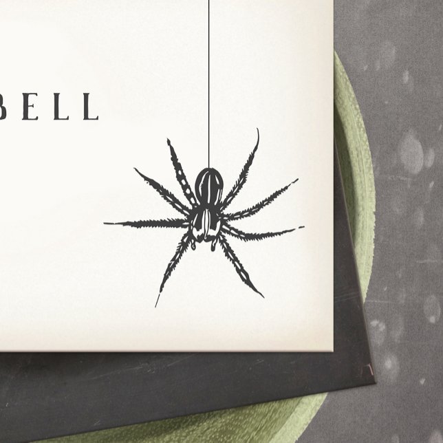 Tarjeta De Visita Halloween Spider (Subido por el creador)