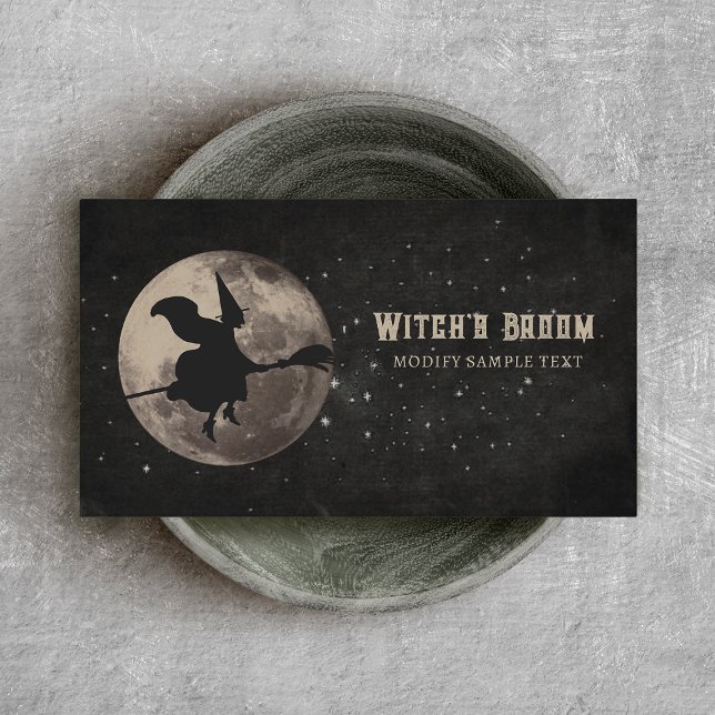 Tarjeta De Visita Halloween Witch Business Card (Subido por el creador)