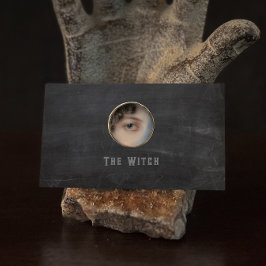 Tarjeta De Visita Halloween Witch Eye Macabre