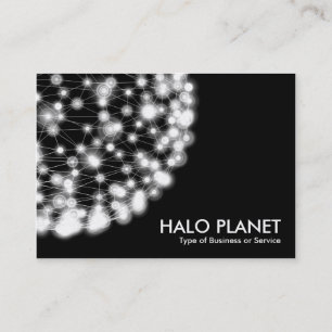 Tarjeta De Visita Halo Planet - Negro