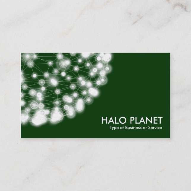 Tarjeta De Visita Halo Planet - Verde oscuro (Anverso)