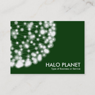 Tarjeta De Visita Halo Planet - Verde oscuro