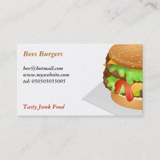 Tarjeta De Visita Hamburguesa