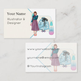 Tarjeta De Visita Hanbok Moderno y esencia hidro K-Beauty