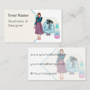 Tarjeta De Visita Hanbok Moderno y esencia hidro K-Beauty